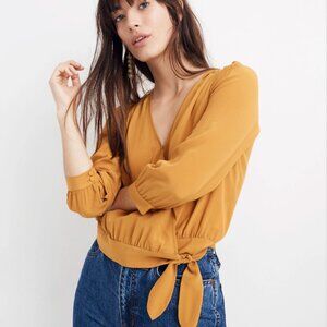 Madewell Silk Wrap Shirt